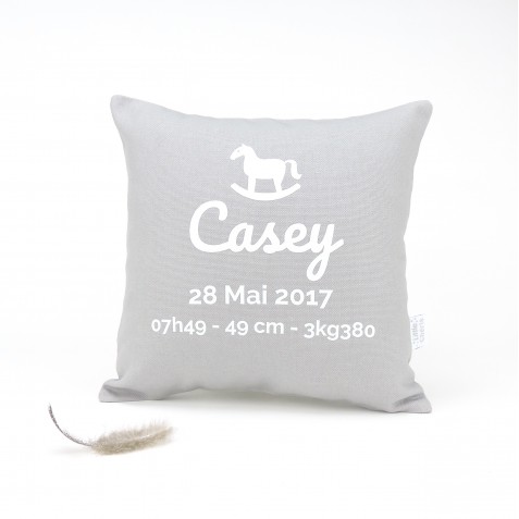 Coussin naissance personnalisable