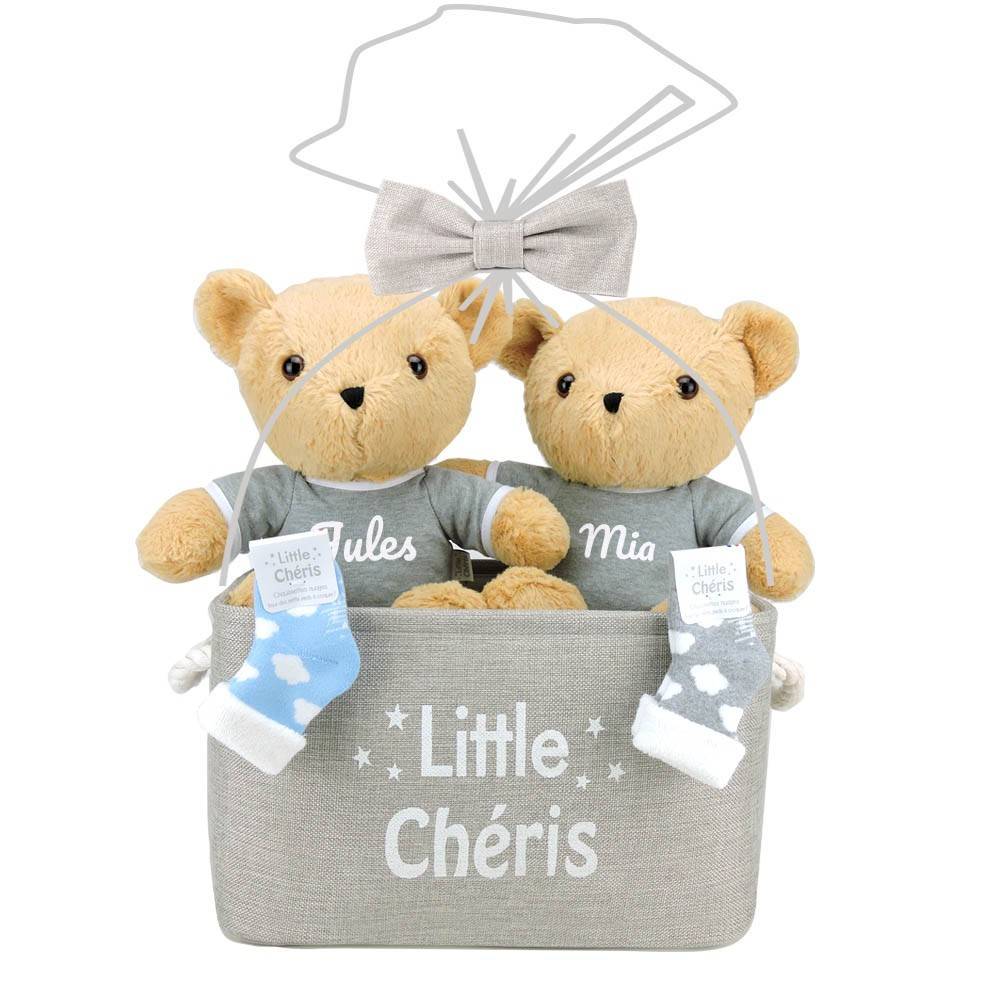 Doudou Personnalisé Ours - Cadeau Personnalisé Naissance - Cadeau Bebe  Personnalisable