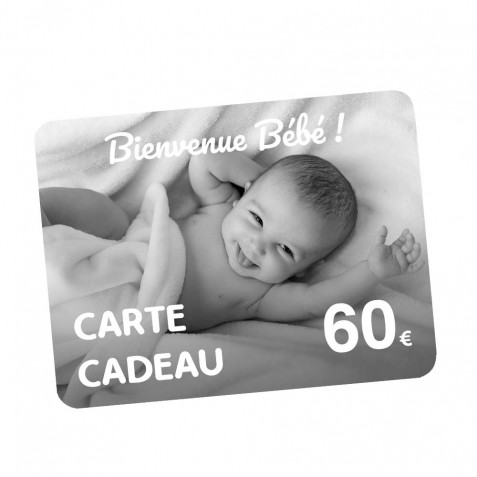 Carte Cadeau naissance 60€