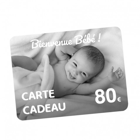 Carte Cadeau naissance 80€