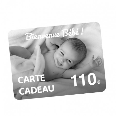 Carte Cadeau naissance 110€
