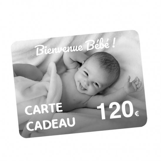 Carte Cadeau naissance 120€