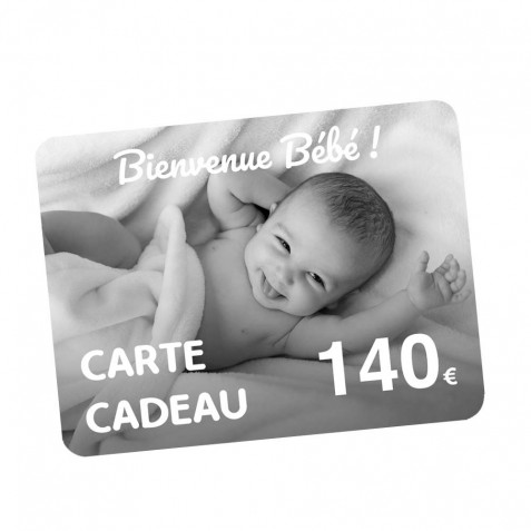 Carte Cadeau naissance 140€