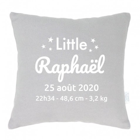 Coussin bébé personnalisé