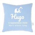 Coussin de naissance - BLEU - Marquage si pas de personnalisation