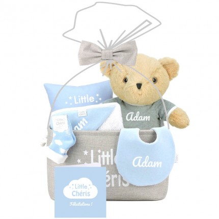 BebeDeParis Coffret Bébé Personnalisé, Panier Complet de Qualité pour  Naissance, Coffret Cadeau Garçon/Fille, Présentation Luxe, Idéal Cadeau,  Baby