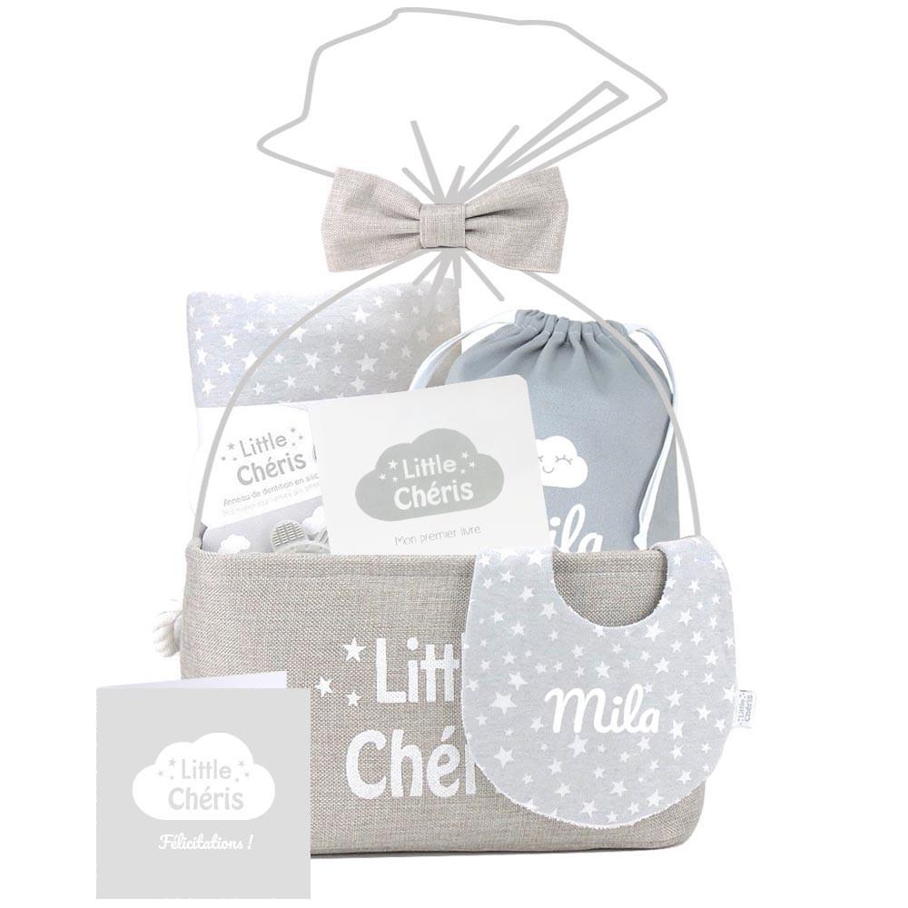 Coffret naissance chat gris, Coffret Cadeau, Cadeaux Naissance